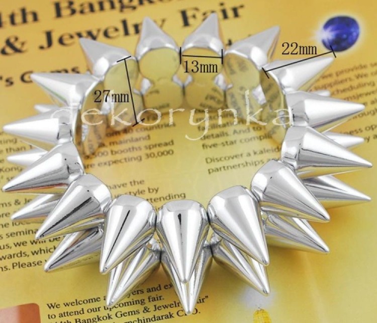 JBR05 Bransoletka kolce emo punk