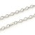 LAN56 Łańcuszek jubilerski ogniwa 2x3mm 1m stal nierdzewna