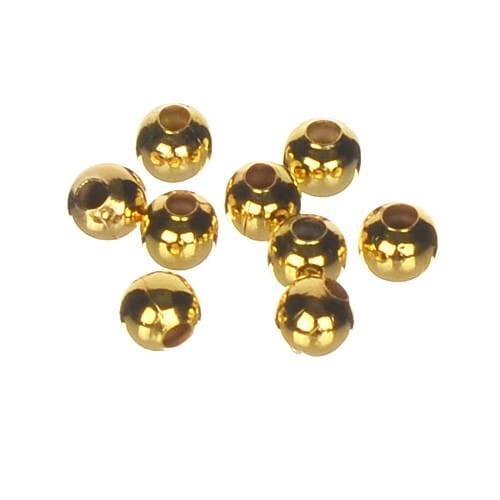 Kuleczki ozdobne koraliki przekładki 3mm złote