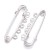agb06 Baza Agrafka ozdobna z bazą 16x50mm - platynowa