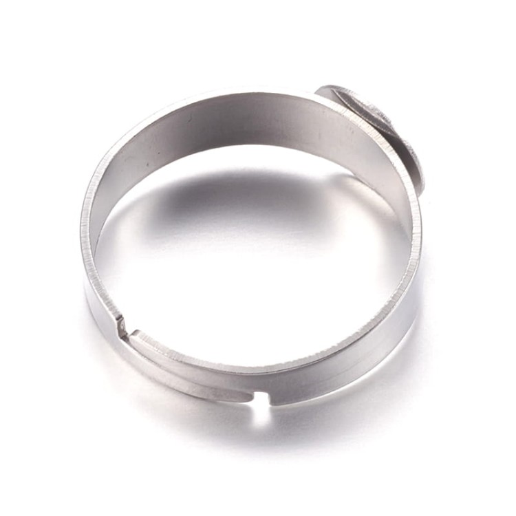 PBA30 Pierścionek z bazą 8mm do przyklejenia stal nierdzewna