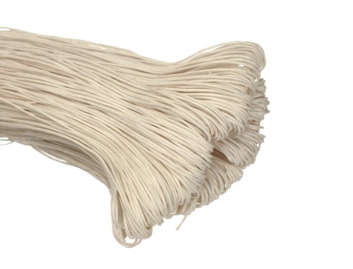 sznurek woskowany wsn01 biały
