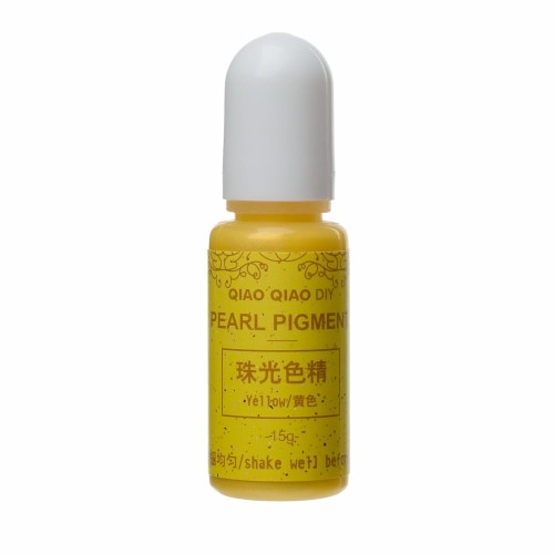 Pigment barwnik do żywic perłowy 15g - yellow żółty