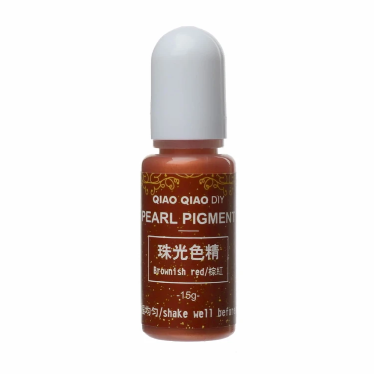 Pigment barwnik do żywic perłowy 15g - brownish red miedziany brązowy