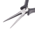 Szczypce jubilerskie długie półokrągłe zaciskowe do oczek z drutu