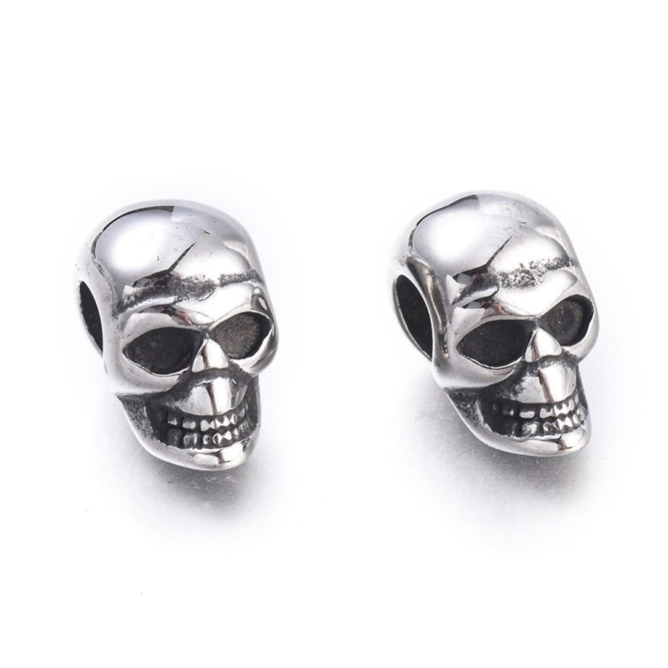 PRM611 Przekładka metalowa czaszka 9x16x13mm stal nierdzewna