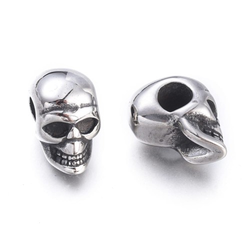 PRM611 Przekładka metalowa czaszka 9x16x13mm stal nierdzewna