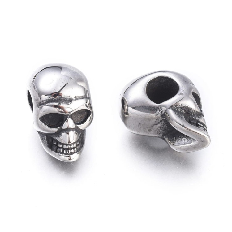 PRM611 Przekładka metalowa czaszka 9x16x13mm stal nierdzewna