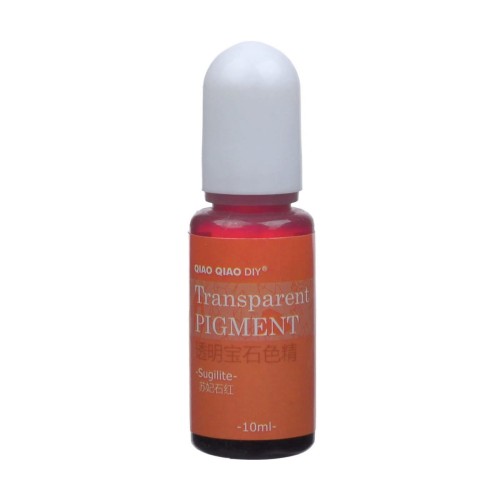 Pigment barwnik do żywicy transparentny 10ml - sugilite pomarańczowy