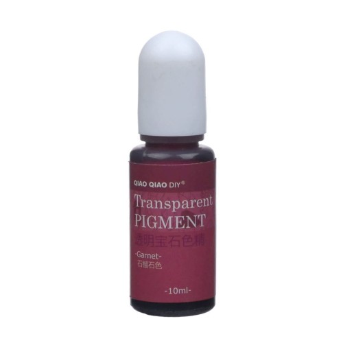 Pigment barwnik do żywicy transparentny 10ml - garnet bordowy granat
