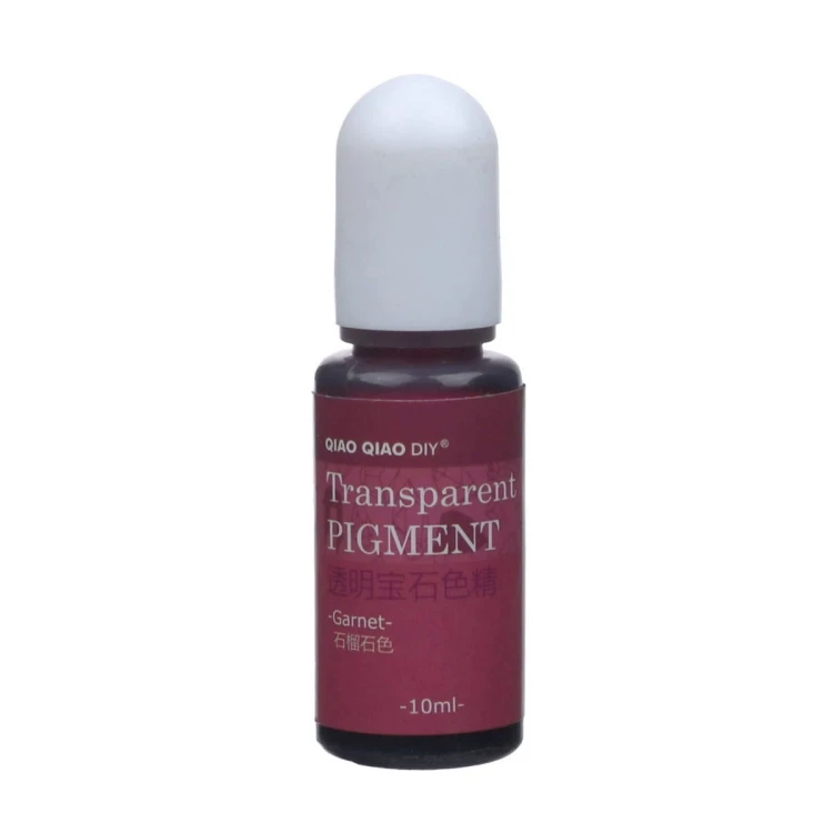 Pigment barwnik do żywicy transparentny 10ml - garnet bordowy granat