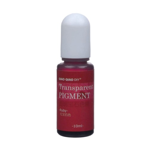 Pigment barwnik do żywicy transparentny 10ml - ruby czerwony rubin