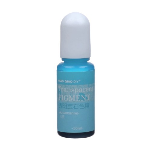 Pigment barwnik do żywicy transparentny 10ml - aquamarine niebieski akwamaryn