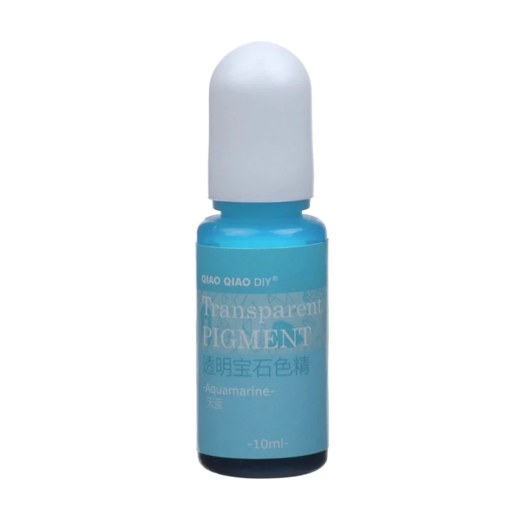 Pigment barwnik do żywicy transparentny 10ml - aquamarine niebieski akwamaryn