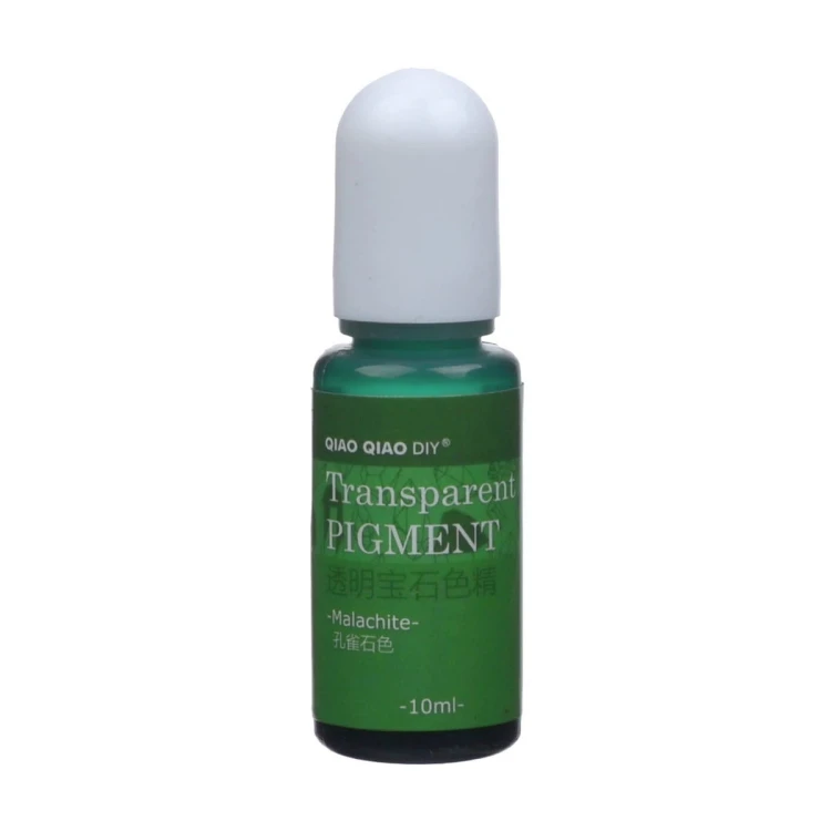 Pigment barwnik do żywicy transparentny 10ml - malachite zielony