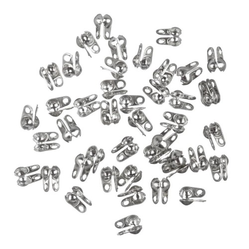 LAP85 Końcówki zakończenia łapaczki boczne 6x3,5mm/2,4mm platynowe