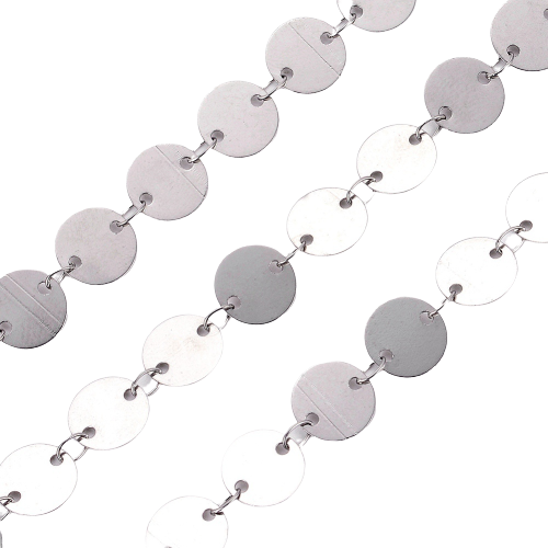 LAN118-1m Łańcuszek ozdobny ogniwa 3,5x2mm stal nierdzewna