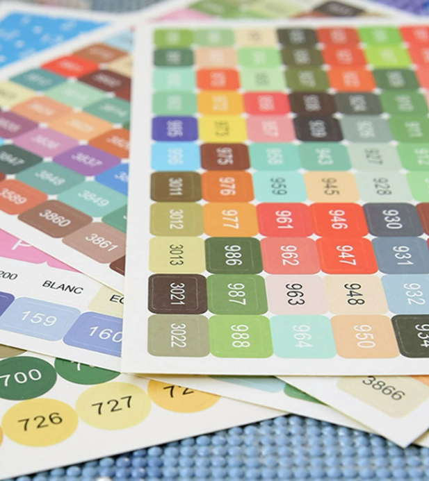 naklejki numerki haft diamentowy dekorynka organizer nalepki diamenty cyrkonie