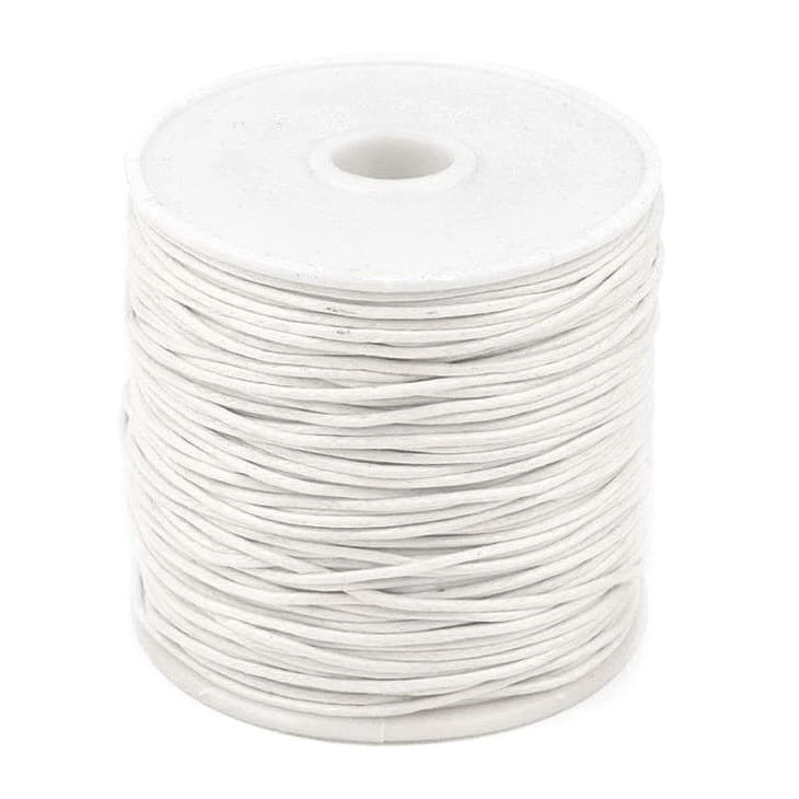 sznurek bawełniany woskowany biały