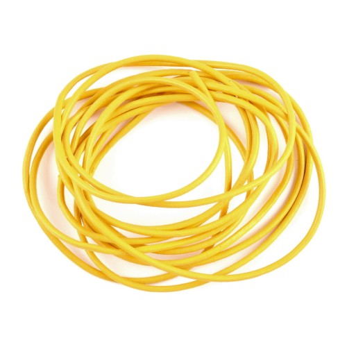 Rzemień skórzany 2mm żółty