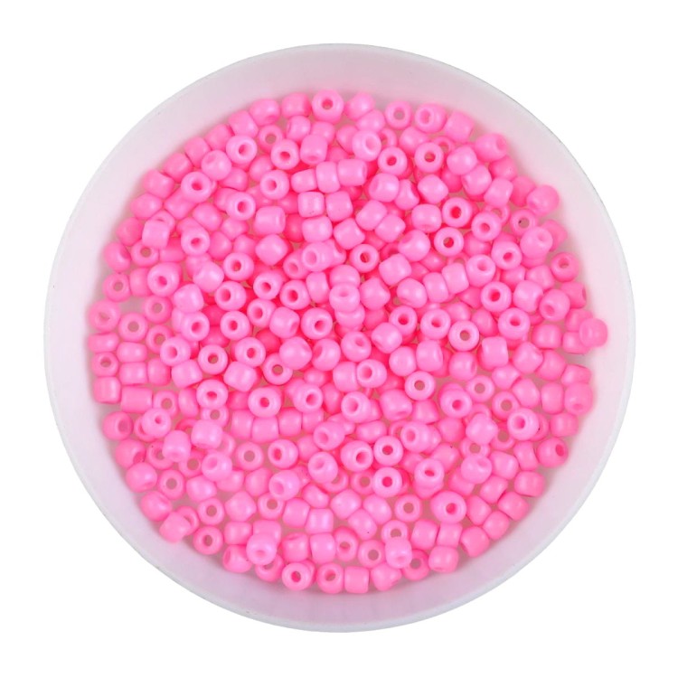 koraliki drobne szklane rokail seeds 3mm różowe