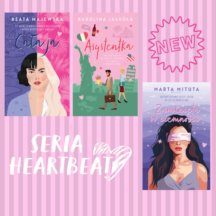 Seria Heartbeat 3 książki Asystentka Cała ja Zamknięta w ciemności