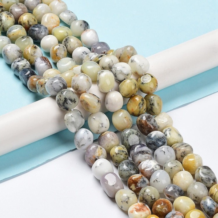KK035 Opal afrykański naturalny kamień koraliki bryłka nieregularna