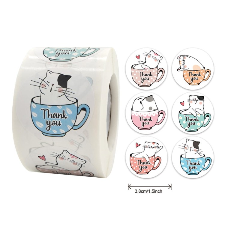 naklejki etykiety koty