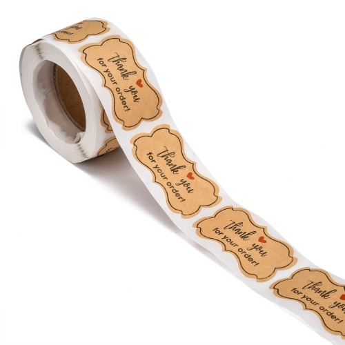 naklejki etykiety Thank You