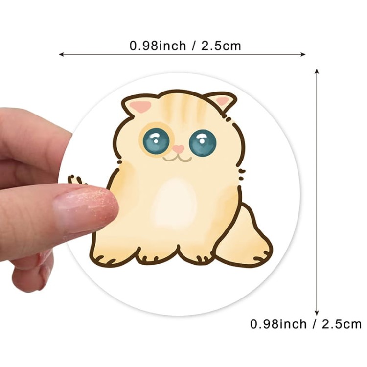 naklejki etykiety koty