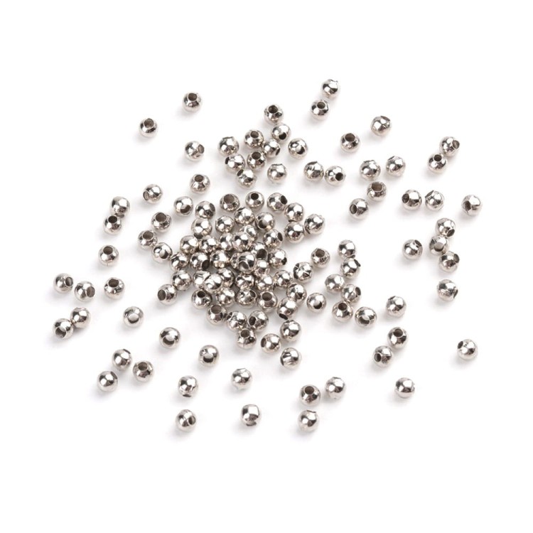 Koraliki metalowe kuleczki 3mm