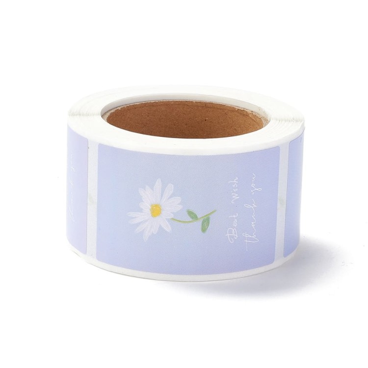 Naklejki etykietki kwiat