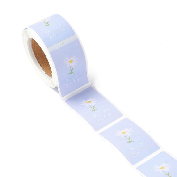 Naklejki etykietki kwiat