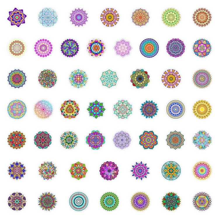 Naklejki wlepy Mandala