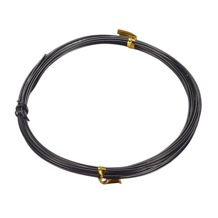 Drut aluminiowy 1,5mm czarny