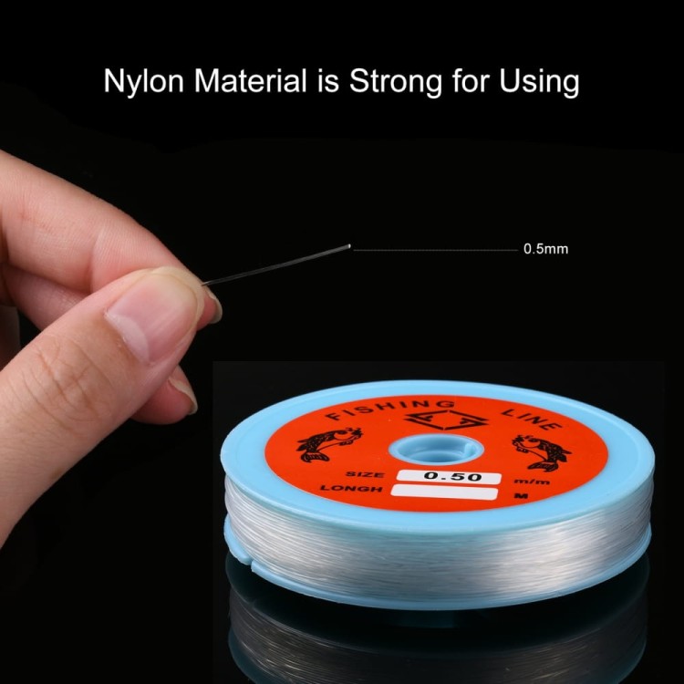 Żyłka nylonowa transparentna 0,5mm