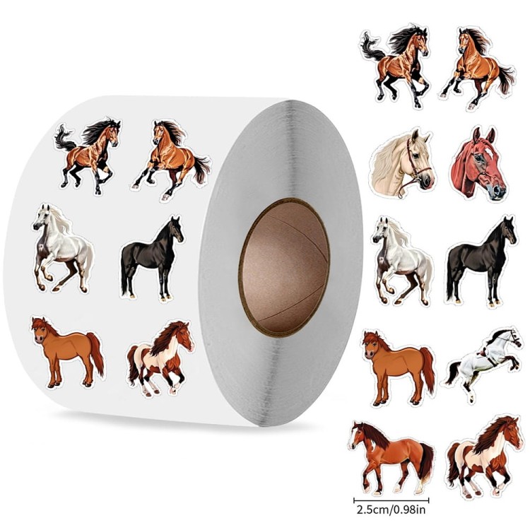 NAK141 Naklejki ozdobne konie