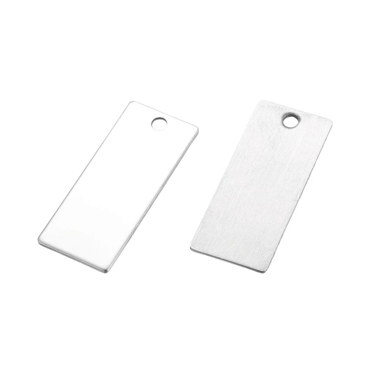 ZAW1042 Zawieszka blaszka nieśmiertelnik 16x38mm do grawerowania stal nierdzewna