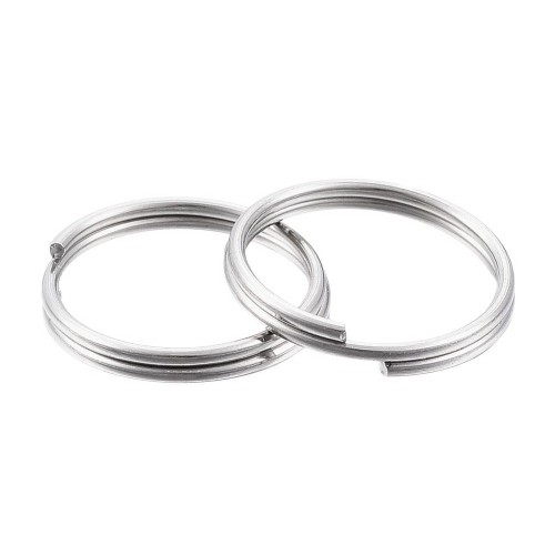 BRE235 Baza breloka brelok kółko sprężynowe 18mm stal nierdzewna 10szt