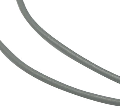 RSK105 Rzemień skórzany 1mm popielaty