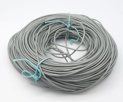 RSK105 Rzemień skórzany 1mm popielaty