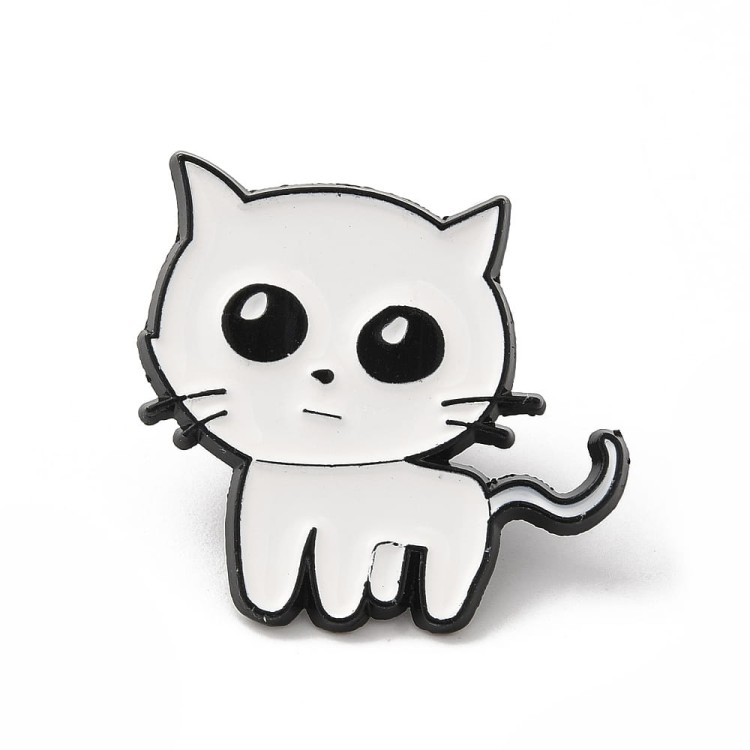 Przypinka ozdobna pin metalowa broszka - autism creature kotek
