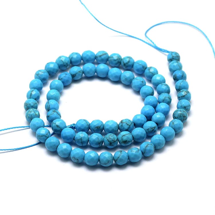 TUR13 turkus kamień fasetowany