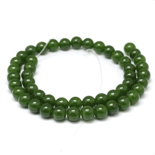 JAD122 Jadeit naturalny koraliki 8mm