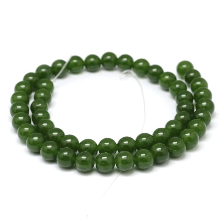 JAD122 Jadeit naturalny koraliki 8mm