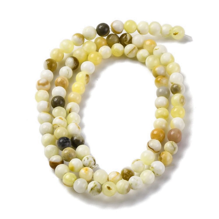 JAD127 Jadeit naturalny koraliki 4mm