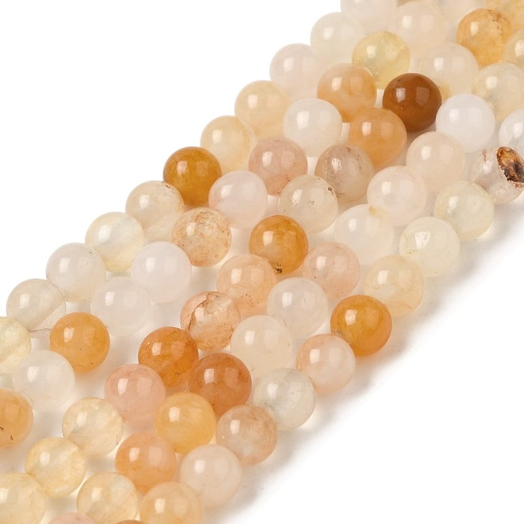 JAD142 Jadeit Topaz koraliki