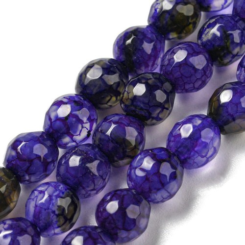 Agat fasetowany koraliki kule 6mm