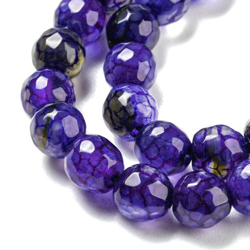 Agat fasetowany koraliki kule 6mm