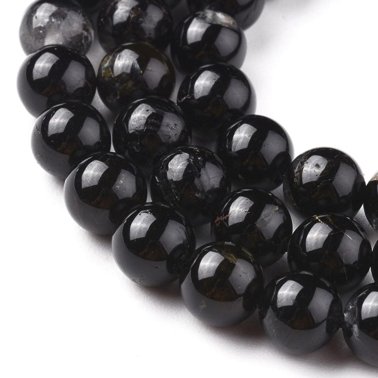 NT16 Turmalin czarny koraliki